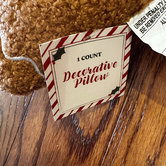 NEW Target Bullseye Gingerbread Dog Pillow Christmas Cottage Core Holiday 2025 - Picture 11 of 16